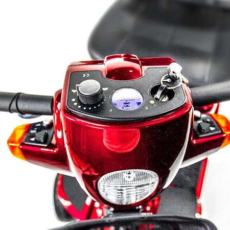 Control buttons of the Pride Maxima 4 Wheel Scooter