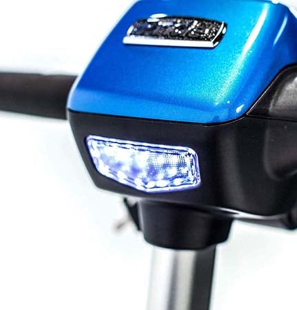 LED headlight of the Revo 4 wheel scooter