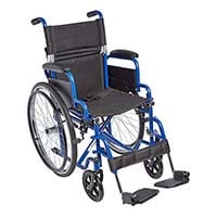 Blue Variant of Ziggo Pediatric Wheelchair