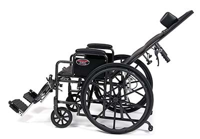 Side View of Everest Jennings Advantage Reclining Wheelchair