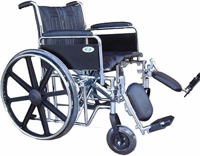Right Side View of The Healthline Trading Healthline Heavy Duty Bariatric Wheelchair