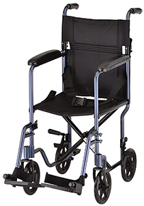 Dark blue variant of the Nova Lightweight Transport Chair 