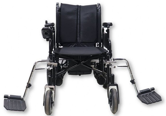 The Drive Cirrus Plus EC Wheelchair with its leg rests in a swing-away position