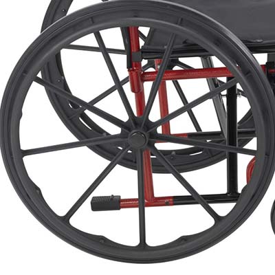 Mag wheel of the Drive Medical Rebel Lightweight Wheelchair 