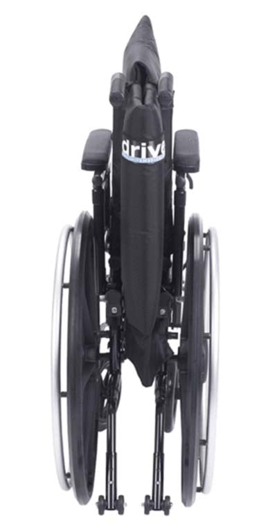 Folded View of Viper Plus GT wheelchair