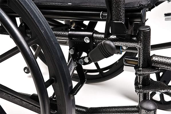 Adjustment lever for the legrests length of the Everest and Jennings Traveler L4 Wheelchair 