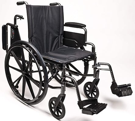 Traveler L4 Everest Jennings Wheelchair with swing-away right armrest