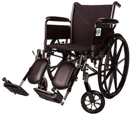 Healthline Wheelchair with Black frame 