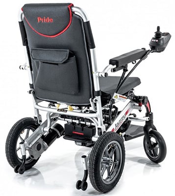 Back part of the Jazzy Passport Power Chair 