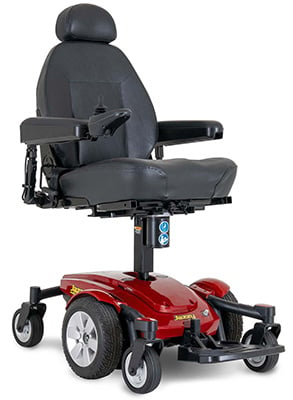 Pride Jazzy Select 6 Electric Power Chair with Red base frame