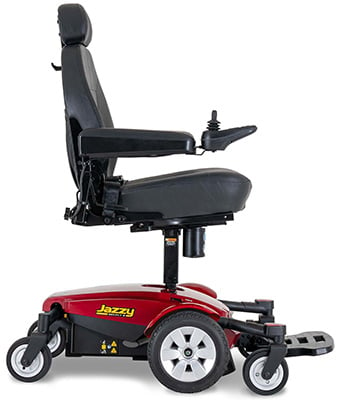 Jazzy Select 6 power wheelchair with Red base frame