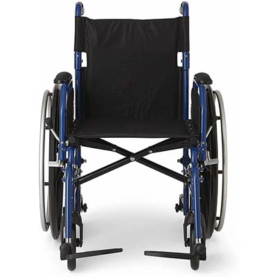 Medline Hybrid 2 Transport Chair facing to the front