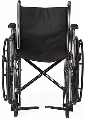 Excel K1 Basic Wheelchair with large wheels and legrests