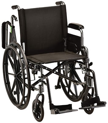 Nova Lightweight Wheelchair facing halfway to the right