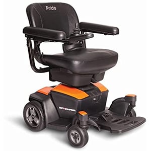 Amber Orange variant of Pride Mobility Go Chair 