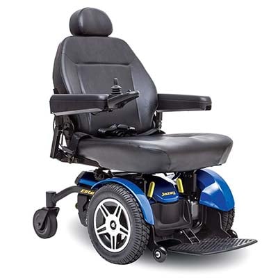 Jazzy Elite Power Chair with Blue base frame