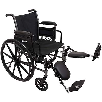 ProBasics K3 Lightweight Wheelchair with elevated footrests