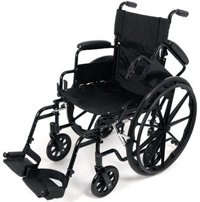 Probasics K4 wheelchair facing halfway to the left