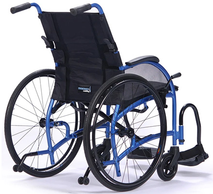 Back part of the Strongback 24 Wheelchair showing its wheels