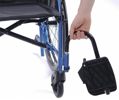 Removable legrest of the Strongback24 wheelchair
