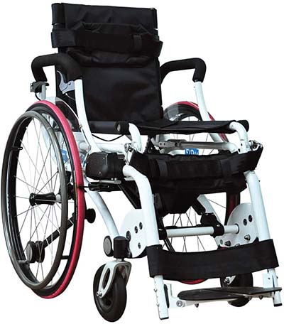Front View of Leo Standing Wheelchair