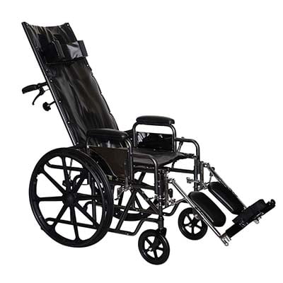 ProBasics Standard Reclining Wheelchair facing to the right