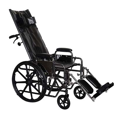 ProBasics Standard Reclining Wheelchair facing to the right