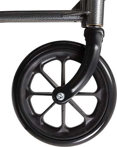 Front wheel of ProBasics Full Reclining Wheelchair 