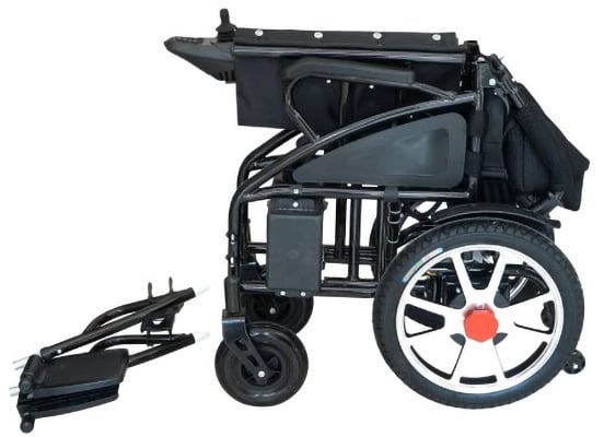 Folded Culver 6009 Electric Power Chair with legrests removed