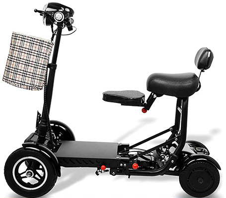 Ephesus S5 electric scooter with front-mounted storage bag