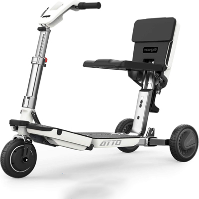 Atto Travel Scooter with padded seat