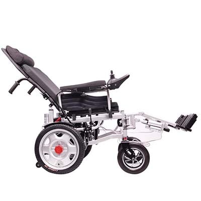 An example of a reclining wheelchair in a comparison of tilt vs recline wheelchairs