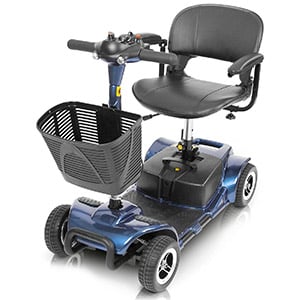 Blue variant of Vive 4 Wheel Scooter 