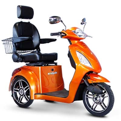 Orange variant of EWheels EW 36 electric scooter