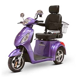 Purple variant of EW 36 Mobility Scooter 