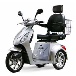 Silver variant of E-Wheels EW-36 Scooter