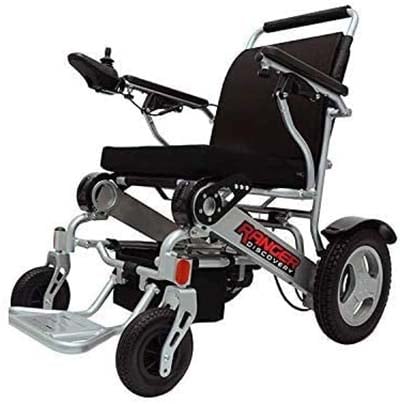 Silver variant of the Porto Mobility Ranger D09 Lightweight Electric wheelchair 