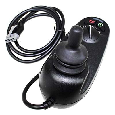 Black Electric wheelchair Joystick controller with 4-pin socket 