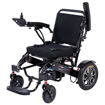 EZ Pro Rider XL electric wheelchair with Black frame
