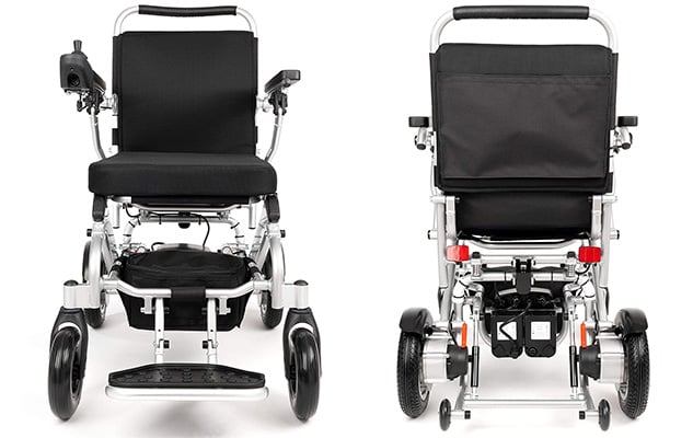 Front and back parts of a lithium battery wheelchair