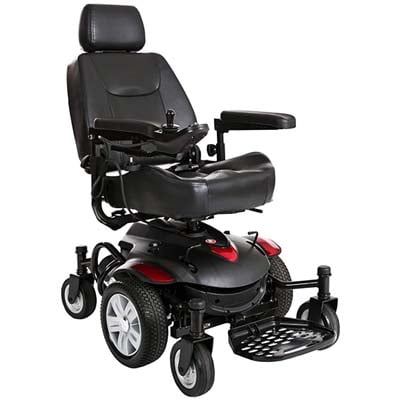 Drive Medical Titan Electric Wheelchair with swiveling Captain's seat