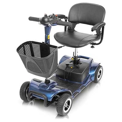 Vive-4 Wheel Mobility Scooter with padded seat