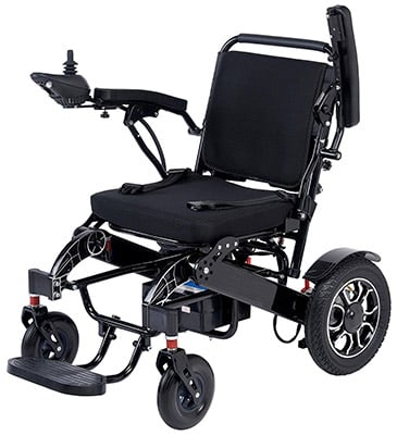 K KLANO Power Chair with a Joystick and padded seat