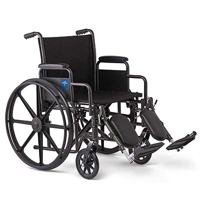 Black Medline Comfort Driven Wheelchair 