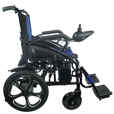 Consumable Depot Foldable Electric Wheelchair with Black frame