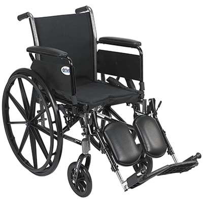 Drive Medical K320DFA ELR Wheelchair with Black frame 