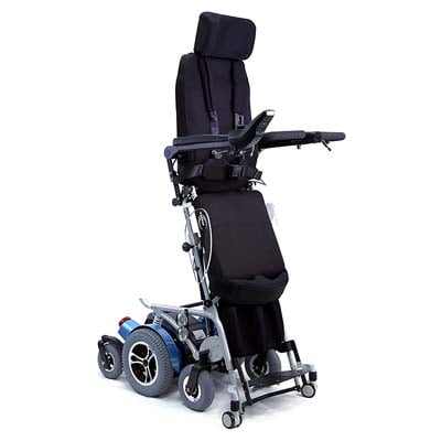 The Karman XO-505 Standing Electric Wheelchair in a standing position