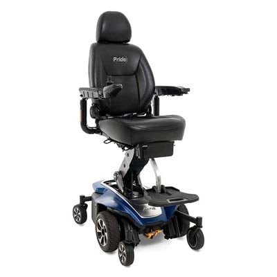 Tanzanite Blue variant of the Pride Mobility Jazzy Air 2 Power Chair 