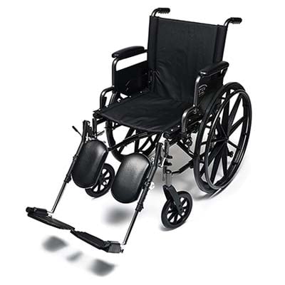 Everest & Jennings Traveler L4 Wheelchair with Black nylon upholstery