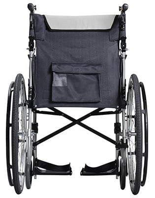 Back part of a lightweight portable wheelchair